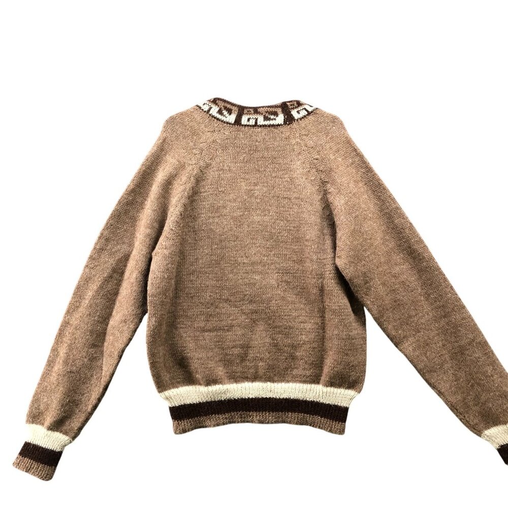Kids Brown Llama Sweater - Picture 2 of 7